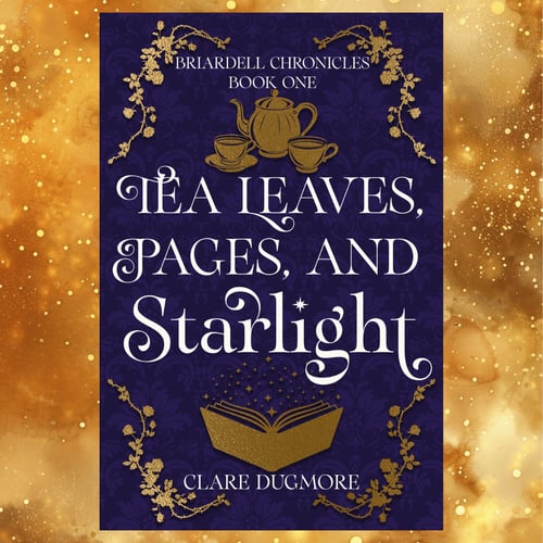 Tea leave square gold